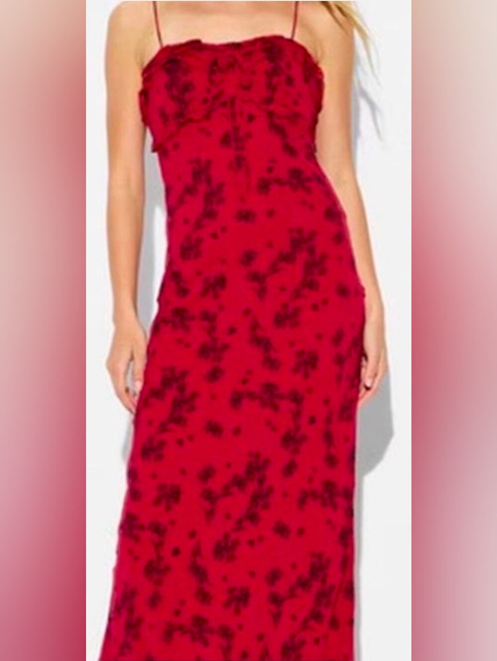 wild fable Red Floral-Print Maxi Dress